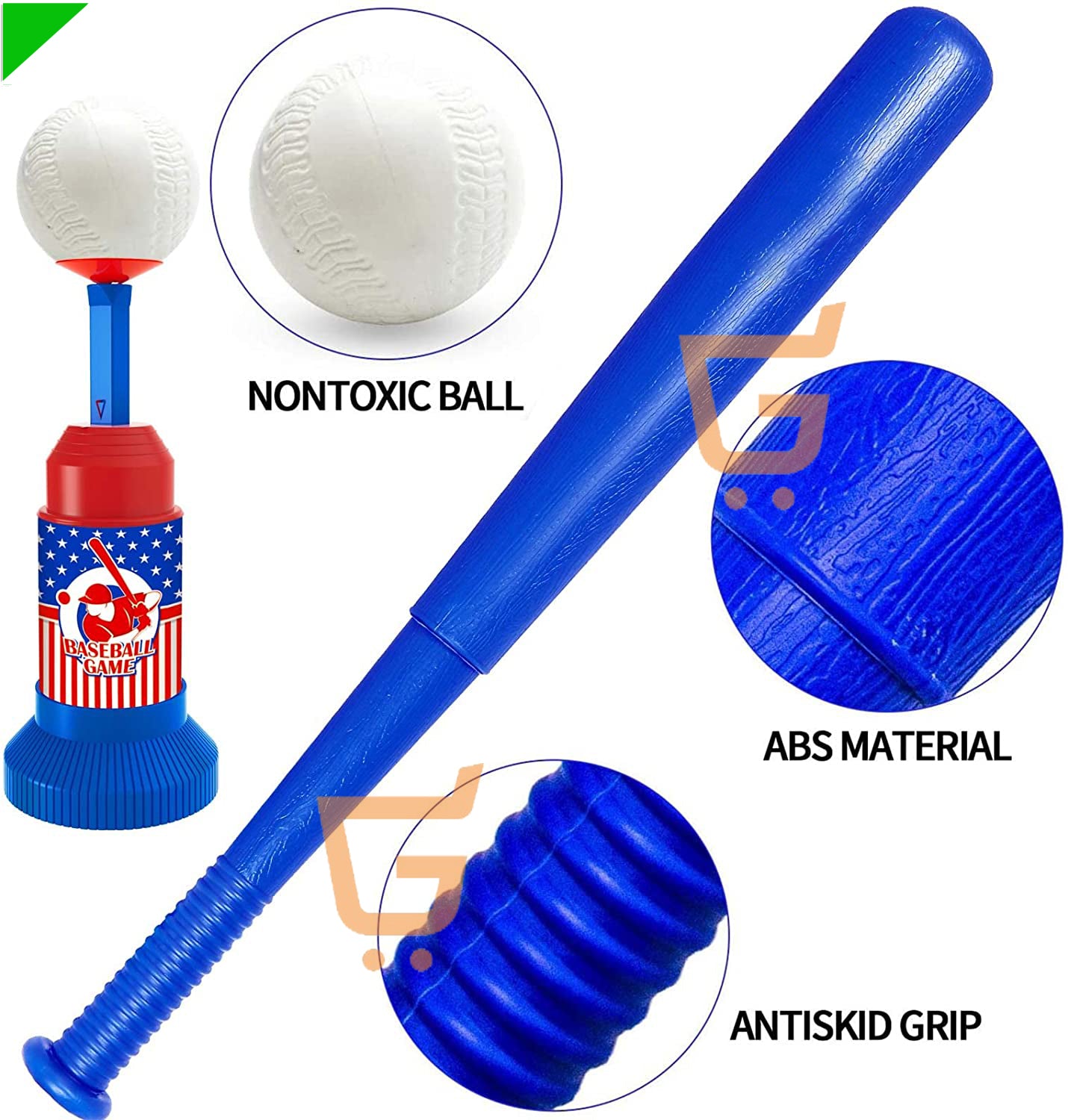 ⚾ Set De Baseball Beisbol Infantil Bate Pelotas Y Lanzador 🏏