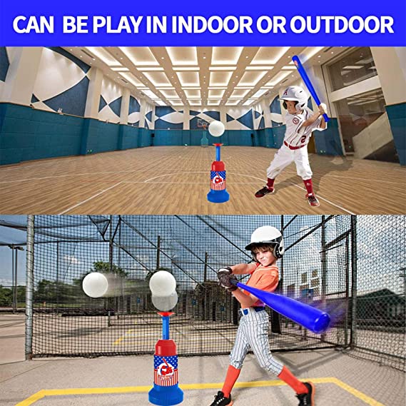 ⚾ Set De Baseball Beisbol Infantil Bate Pelotas Y Lanzador 🏏
